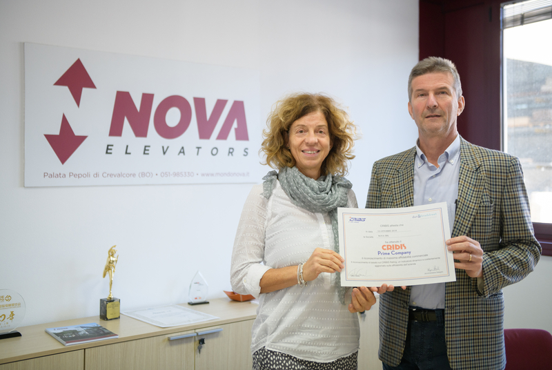 Cribis Assegned Prime Company Certificate to Nova Srl